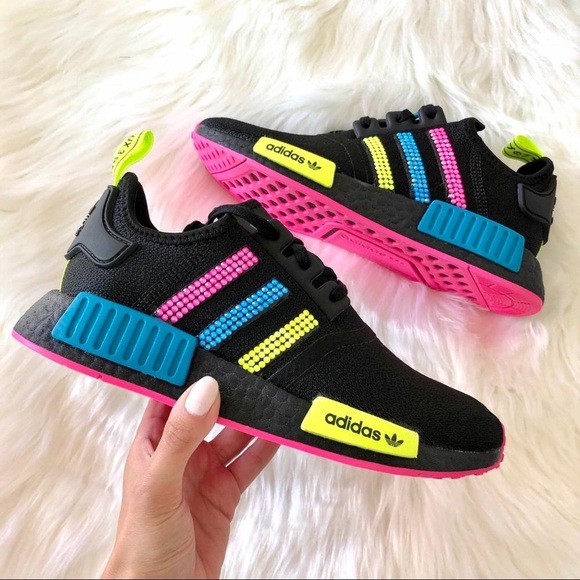Swarovski Electric Crystal Adidas NMD Neon - Picture 3 of 6